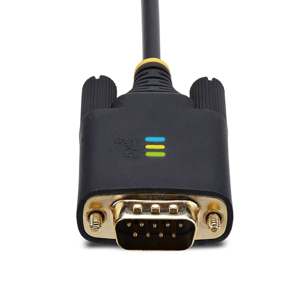 StarTech.com 2P6FFC-USB-SERIAL kabelomvandlare (hane/hona) USB-A 2 x DB-9 RS-232 Svart, Grå