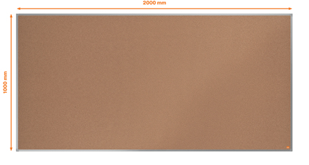Nobo 1915347 anslagstavla med ficka Brun Aluminium