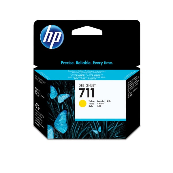 HP 711 DesignJet -mustekasetti, keltainen, 29 ml
