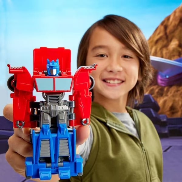 Transformers EarthSpark 1-Step Smash Changers Optimus Prime
