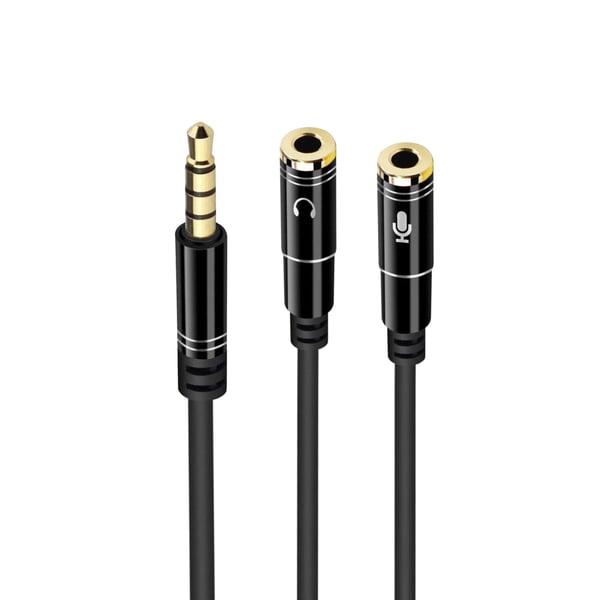 Ewent EC1641 lydkabel 0,3 m 3.5mm 2 x 3.5mm Sort