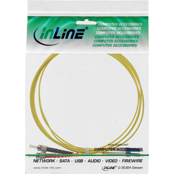 InLine 88902 InfiniBand och fiberoptisk kabel 2 m LC st Gul