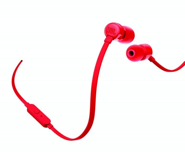 JBL Tune 110 Headset Ledningsført I ørerne Opkald/musik Rød