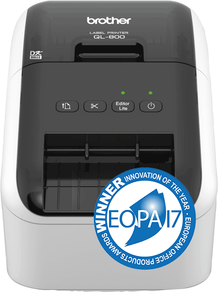 Brother QL-800 etikettskrivare direkt termal Färg 300 x 600 DPI 148 mm/sek Kabel DK