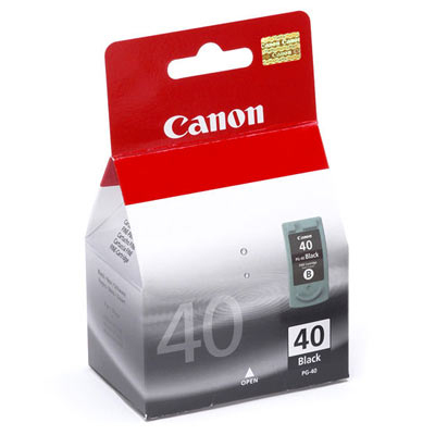 Canon PG-40 Black Cartridge bläckpatroner Original Svart