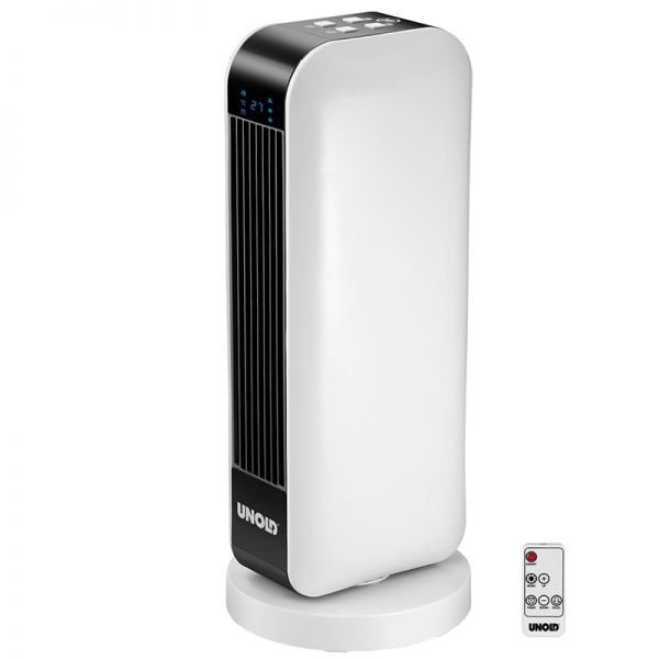 Unold 86430 elektrisk rumsvärmare inomhus Svart, Vit 2000 W Elektrisk värmefläkt