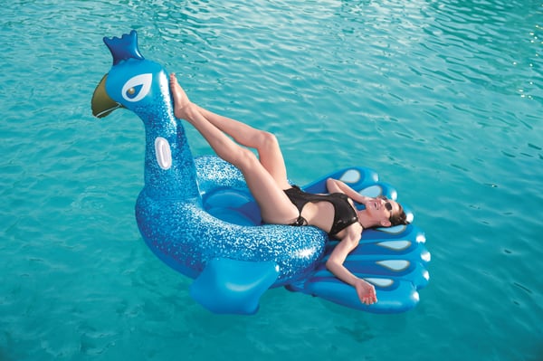 Bestway 41101 pool- och badmadrass Blå Vinyl Sittbadleksak