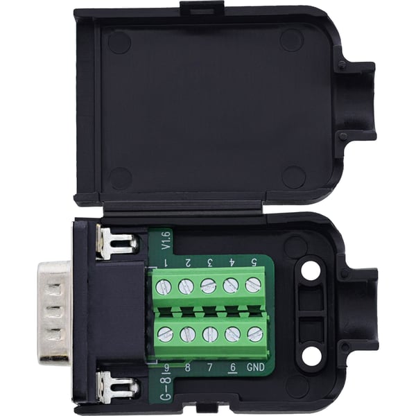 InLine 92501I kabelsamler Terminal block / D-Sub 9 Sort