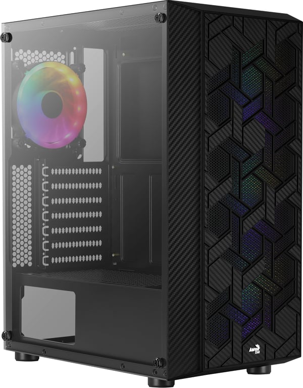 Aerocool Hive FRGB Midi Tower Svart