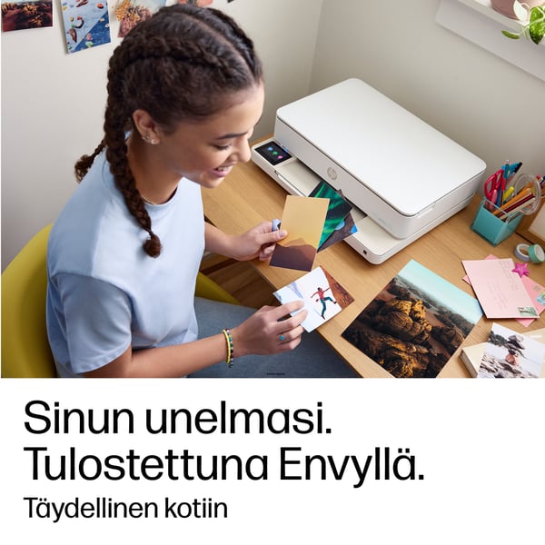 HP ENVY 6132e Langaton All-in-One Väri Tulostin, Instant Ink; Valokuvatulostus