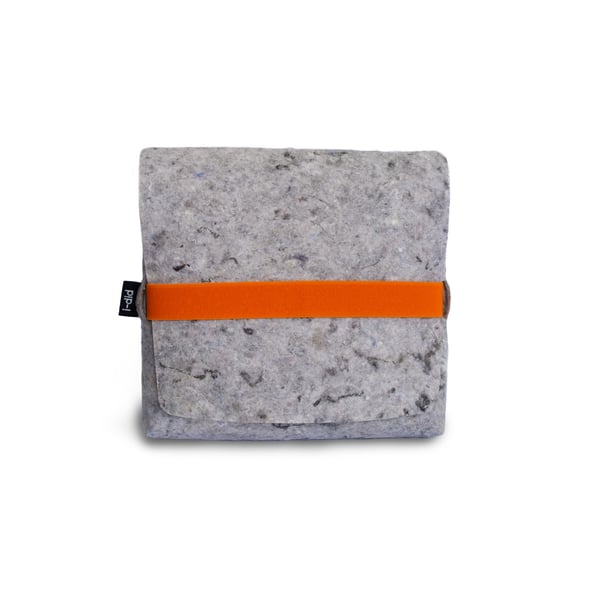 R-Go Tools R-Go Pouch vilten etui voor Split toetsenbord, tasje gemaakt van gerecycled textiel, sociaal product, grijs