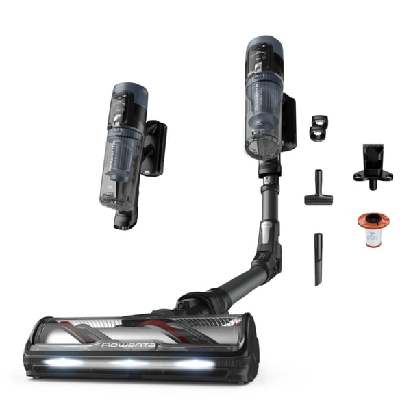 Rowenta X-Force Flex 14.80 RH9B36WV stav støvsuger & elektrisk kost 2-i-1 stangstøvsuger Batteri Dry Poseløs 0,65 L 670 W Sort, Blå