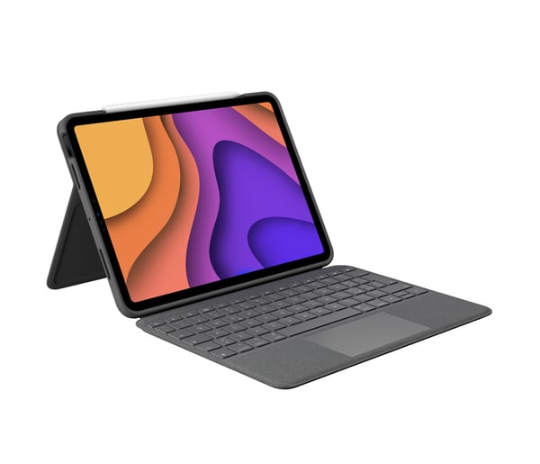 Logitech Folio Touch QWERTY Italiensk Smart Connector Grå