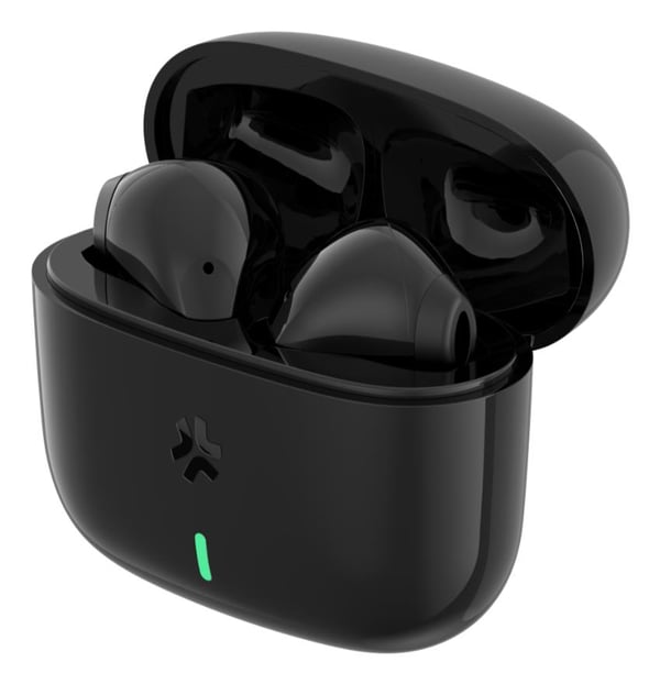 Celly TIPS1BK kuulokkeet ja kuulokemikrofoni Langaton In-ear Puhelut/Musiikki USB Type-C Musta, Valkoinen