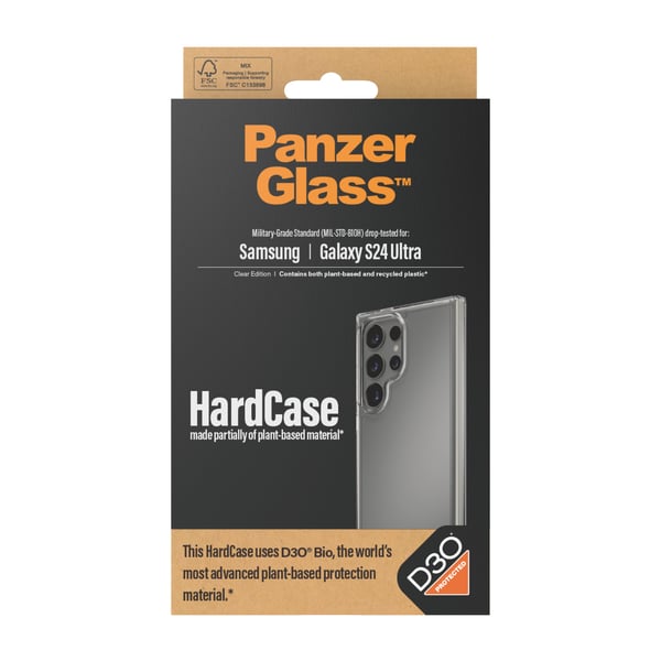 PanzerGlass ® HardCase Transparent m. D3O® Samsung Galaxy S24 Ultra