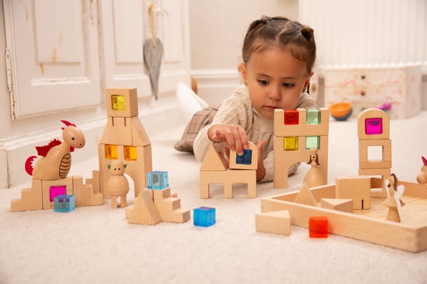 Tickit Wooden Building Gem Blocks