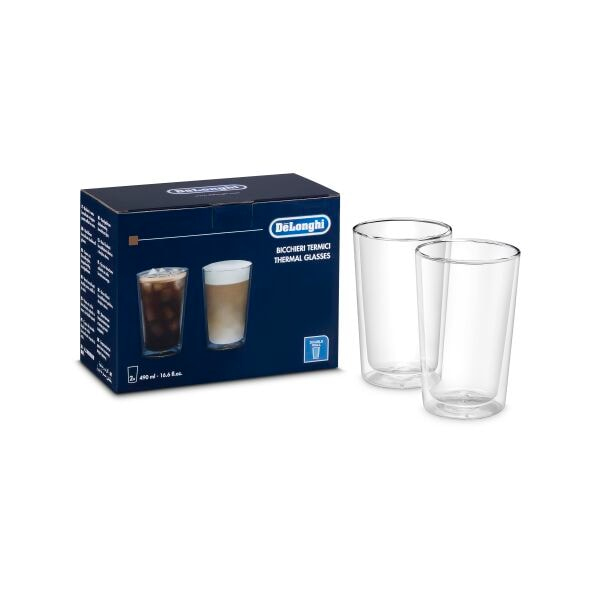 De’Longhi SC319 kaffeglas Transparent 2 styck 490 ml
