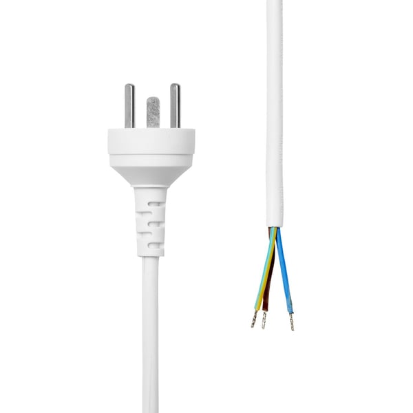 Microconnect MC-PE015EDBW-OE strömkablar Vit 15 m Strömkontakt typ K
