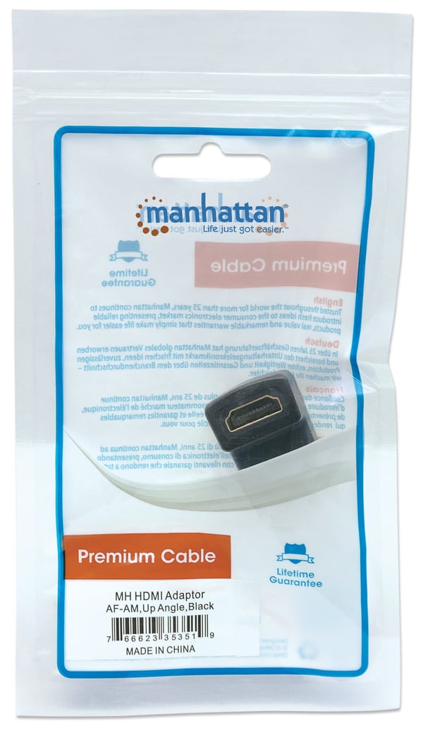 Manhattan 353519 kabel kønsskifter HDMI Sort