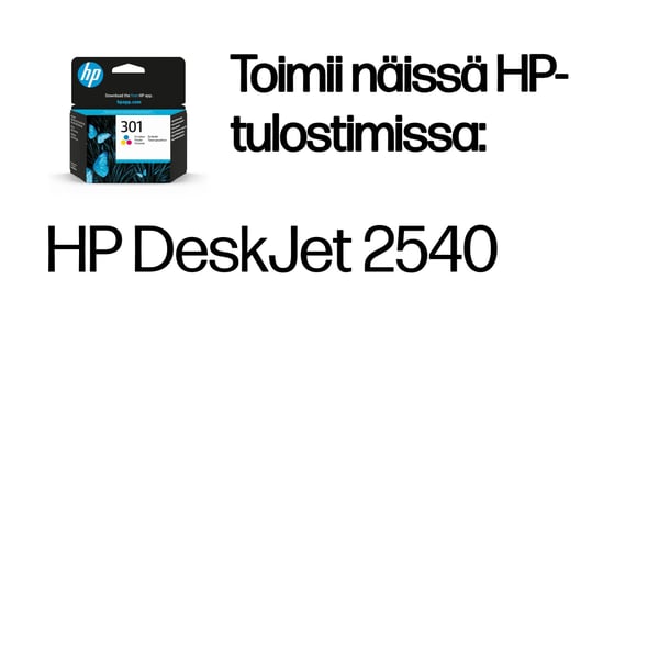 HP 301, alkuperäinen kolmivärinen mustekasetti