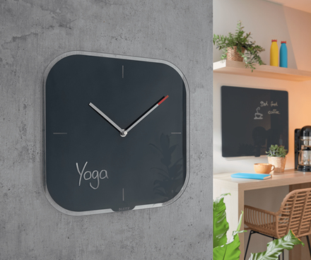 Leitz Cosy tyst väggklocka, glas