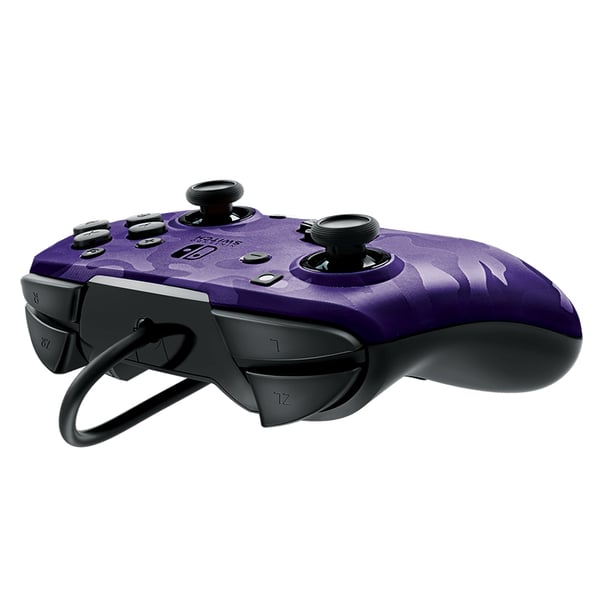 PDP Faceoff Deluxe+ Audio Camouflage, Lilla USB Gamepad Analog/digital Nintendo Switch, Nintendo Switch Lite, Nintendo Switch OLED