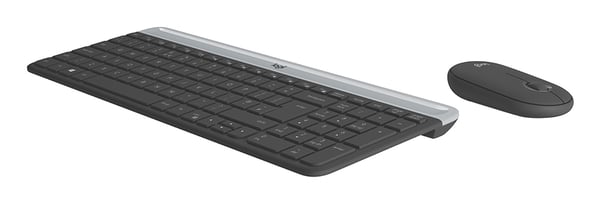 Logitech 920-009200 tastatur Mus inkluderet Universel RF trådløst QWERTY Nordisk Grafit