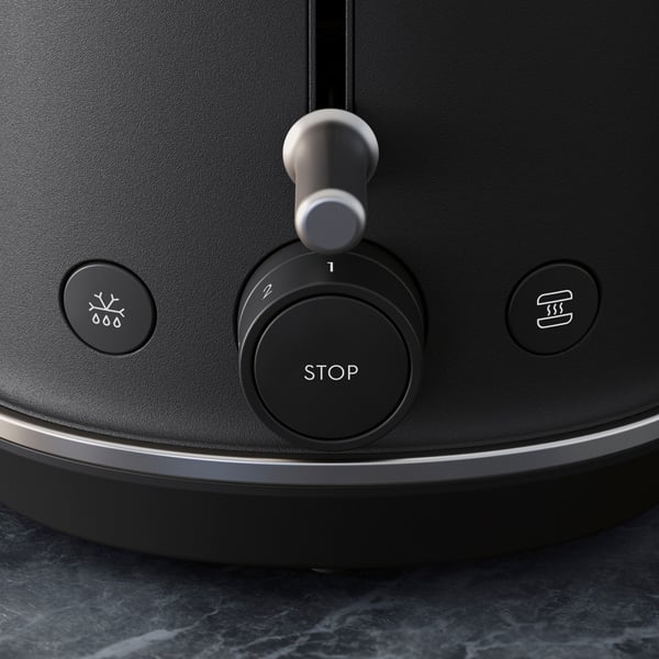 Electrolux E7T1-6BP 2 viipale(i)ta 980 W Musta