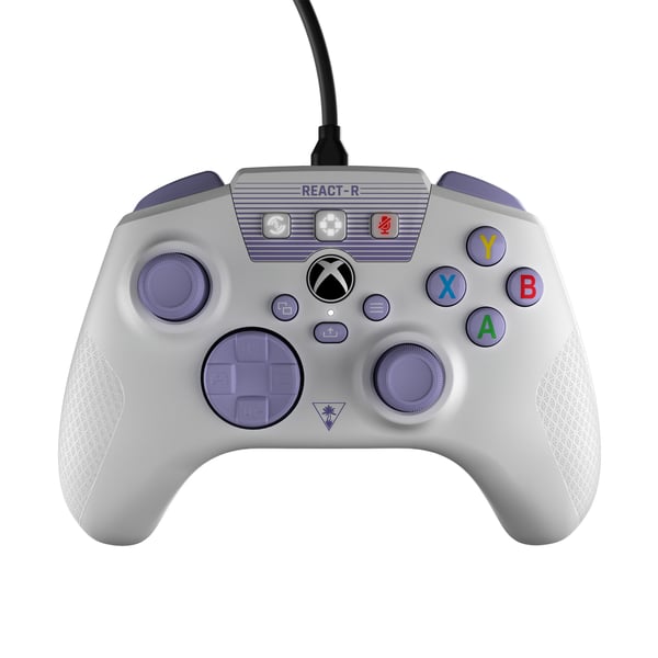 Turtle Beach REACT-R Lilla, Hvid USB Gamepad Analog/digital PC, Xbox One, Xbox Series S, Xbox Series X