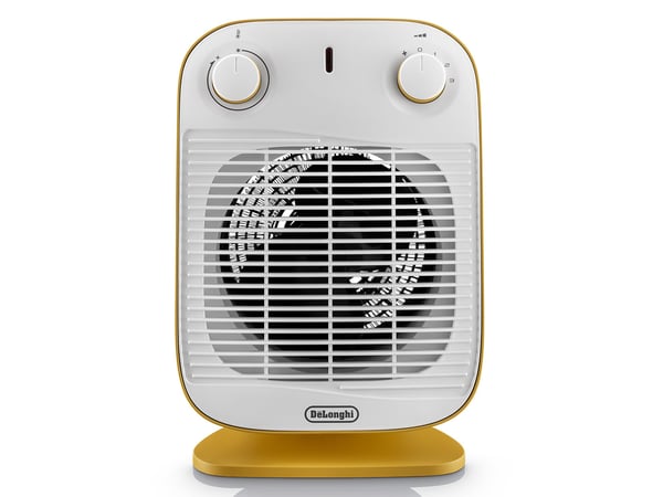 De’Longhi HFS50B20.YE elektrisk rumsvärmare inomhus Gul 2000 W Elektrisk värmefläkt