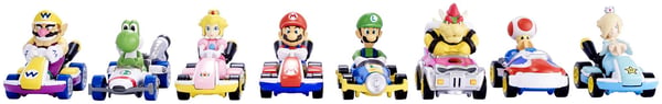 Hot Wheels Mario Kart Metallisten ‐1:64-pienoismalliajoneuvojen sarja, keräilylelut