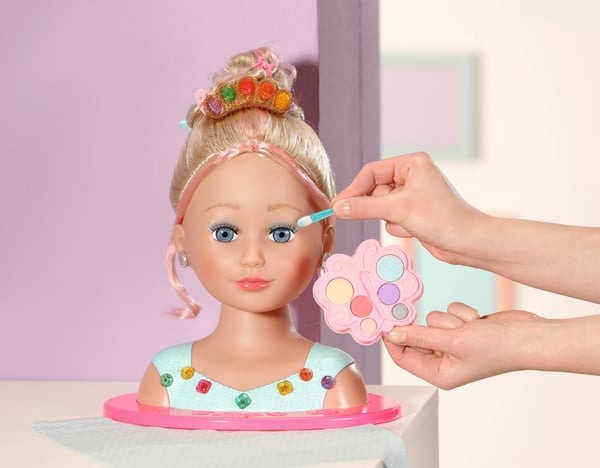 BABY born Sister Styling Head Princess Doll make-up & hair styling set
