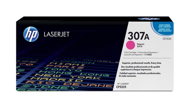 HP 307A - Magenta - original - LaserJet - Tonerpatron (CE743A) HP 307A - Magenta - original - LaserJet - Tonerpatron (CE743A)