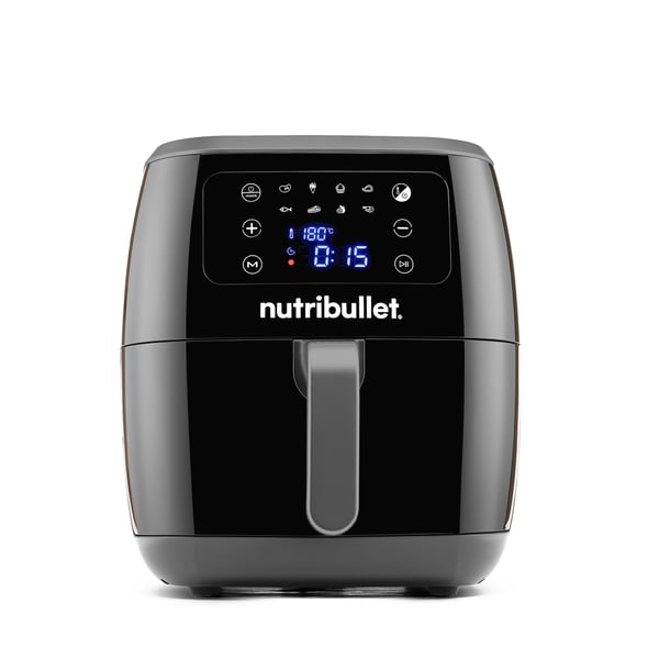 NutriBullet XXL Digital Air Fryer Enkelt 7 L Enkeltstående 1800 W Varmluftsteger Sort NutriBullet XXL Digital Air Fryer Enkelt 7 L Enkeltstående 1800 W Varmluftsteger Sort