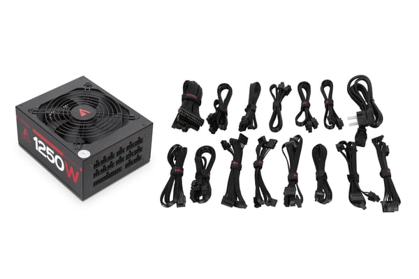 ABYSM Morpheo ATX 1250W Full Modular strömförsörjningsenheter Svart