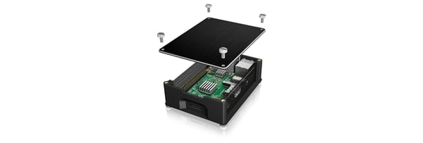 ICY BOX IB-RP102 Hölje Svart