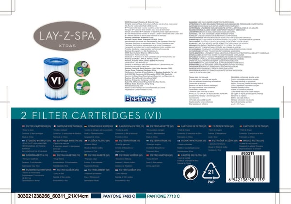 Bestway 60311 uima-allastarvike Suodatinpatruuna