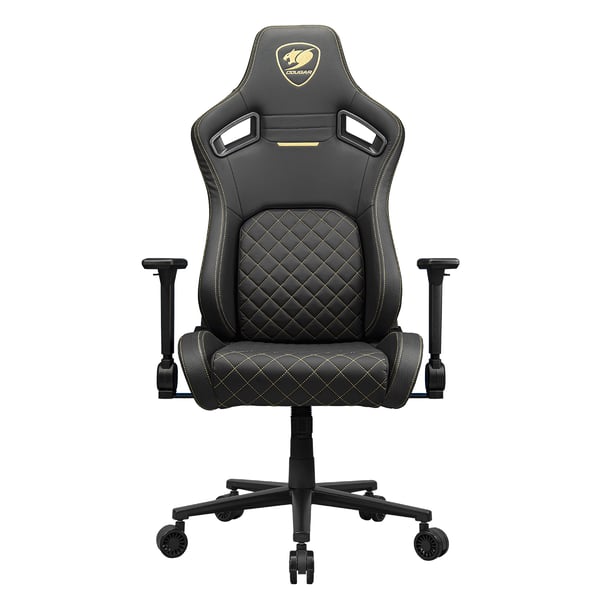 COUGAR CGR-DFL-GLB PC gamingstol Polstret vatteret sæde Sort, Guld