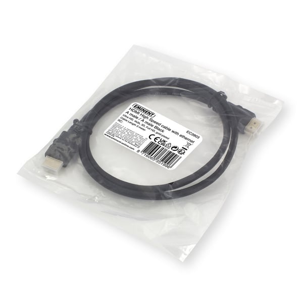 Ewent EC3903 HDMI-kabel 3 m HDMI Typ A (standard) Svart