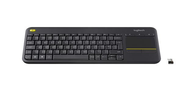 Logitech K400 Plus näppäimistö Universaali Langaton RF Slovakia Musta