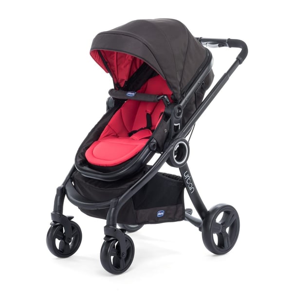 Chicco Urban Plus Rejsesystem klapvogn 1 sæde(r) Sort, Rød Chicco Urban Plus Rejsesystem klapvogn 1 sæde(r) Sort, Rød