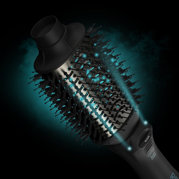 Revamp Progloss Volume & Style Hot Brush Style Kuumailmaharja Lämmin Musta 1000 W 3 m