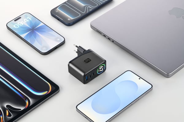 Cellularline PowerView IQ Kannettava tietokone, Universaali Musta AC Pikalataus Sisätila