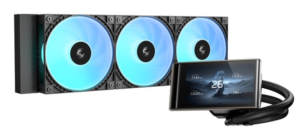 DeepCool LT360 VISION ARGB Suoritin Nestejäähdytyspakkaus 12 cm Musta 1 kpl DeepCool LT360 VISION ARGB Suoritin Nestejäähdytyspakkaus 12 cm Musta 1 kpl