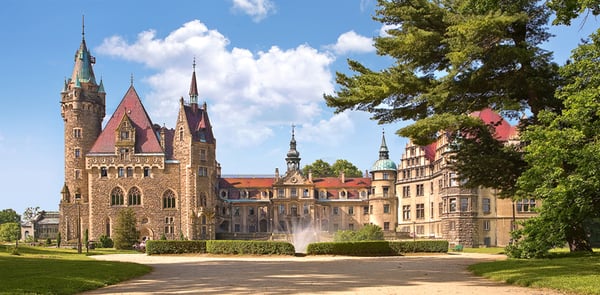 Pussel 4000 Slott i Moszna - Polen CASTOR