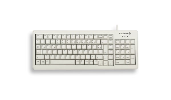 CHERRY XS G84-5200 tangentbord Kontor USB + PS/2 AZERTY Fransk Grå CHERRY XS G84-5200 tangentbord Kontor USB + PS/2 AZERTY Fransk Grå