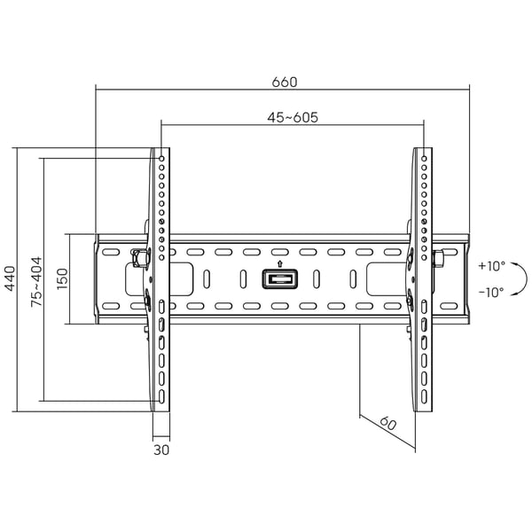 InLine 23117A tv-fäste 81,3 cm (32") Svart