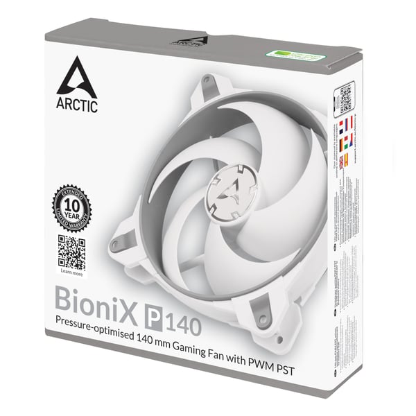 ARCTIC BioniX P140 Datorväska Fan 14 cm Grå, Vit