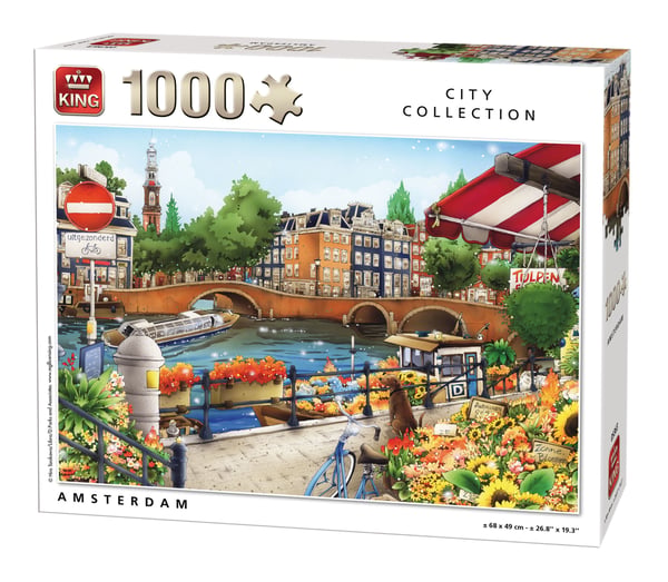 King City Collection Amsterdam 1000 pcs Puslespil 1000 stk By King City Collection Amsterdam 1000 pcs Puslespil 1000 stk By