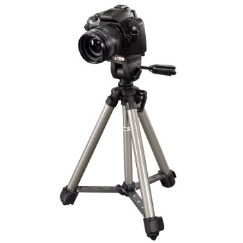 Hama Camera Tripod "Traveller 3" kamerastativ Digital-/filmkameraer 3 ben Sort, Sølv